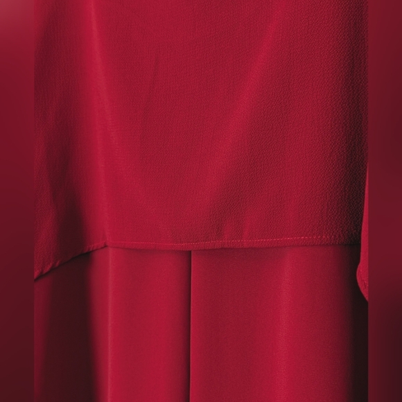 Dark Red Layered Top - Picture 4 of 7